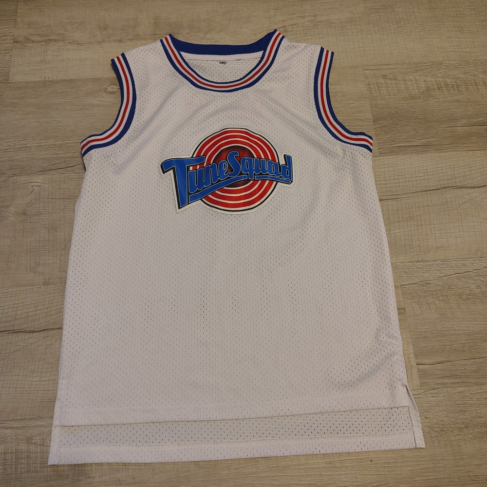 Space Jam Tune Squad Bugs Bunny 1 Basketball Jersey White Mesh Mens Medium